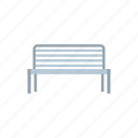 bench, grass, metal, outdoor, park, rest, seat