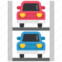 parking, multilevel parking, transport, auto, transportation, car, multilevel