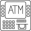 atm, machine, bank, withdraw, money