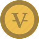 coin, exchange, letter, money, v, value