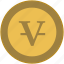 coin, exchange, letter, money, v, value 