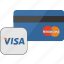 banking, card, credit, payment, service, visa 