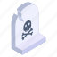 gravestone, graveyard, tombstone, rip, skull 