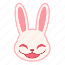 emoji, emotion, evil, expression, face, rabbit