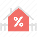 home, percentage, percentage sign, property, real estate, value