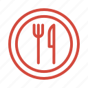 plate, food, fork, knife