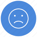 emoticon, sad, emoji, emotion, expression, feeling, smiley