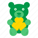 bear, gift, shamrock, teddy, hygge, saint patrick&#x27;s day