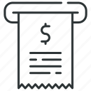 receipt, bill, invoice, payment, pay