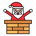 chimney, christmas, santa, santa claus, xmas