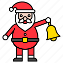 bell, christmas, santa, santa claus, xmas