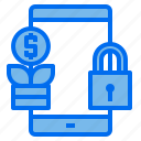 finance, growth, key, lock, mobile, phone, security