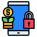 finance, growth, key, lock, mobile, phone, security