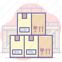 boxes, delivery, storage, warehouse