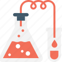 chemical, conical flask, flask, laboratory, research