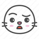 animal, avatar, doubt, emoji, face, seal