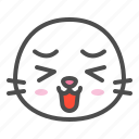 animal, avatar, emoji, face, seal