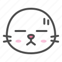 animal, avatar, bored, emoji, face, seal