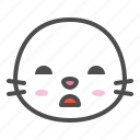 animal, avatar, bored, emoji, face, seal