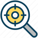 seo, search, target, magnifier