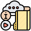 cloud, digital, files, information, storage