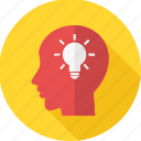 brain, idea, business, head, lightbulb, mind, thinking