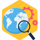 global, search, glass, magnifier, magnifying, settings, zoom