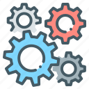 cogwheel, gear, setting, mechanism