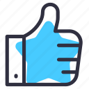 facebook, like, thumb, up, up icon