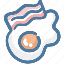 bacon, breakfast, egg, food