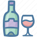 alcohol, beverage, bottle, drink, glass, wine