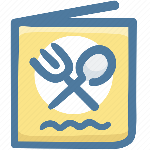 Cooking, cuisine, food, menu, menu book, recipe icon - Download on Iconfinder