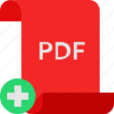 add, file, pdf