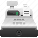 cash register, receipt, retail, shopping