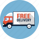 truck, courier, delivery, free, lorry, shipping, van