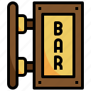 signboard, square, bar, pub, restaurant