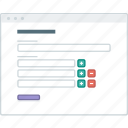 layout, browser, form, ui, user interface, website, workflow