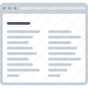 blog, flowchart, news, sitemap, text, two column, web