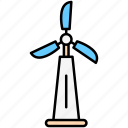 windmill, wind, mill, air