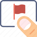 finger, flag, gesture, hand, interaction