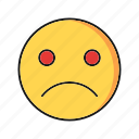 emoji, sad, smile