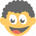 boy emoji, emoticon, laughing, smiley, surprised