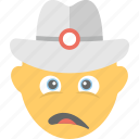 construction worker, depressed, emoji, sad, smiley