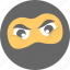 bandit emoticon, emoji, robbery, smiley, thief 