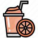 orange, juice, fruit, smoothie, drink