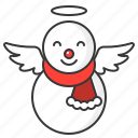 christmas, snow, snowman, wing, winter