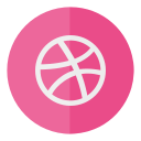 circle, dribbble, media, social