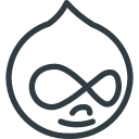 drupal, logo, media, social