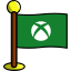 flag, games, media, networking, social, xbox 