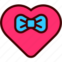 bow, gift, heart, love, ribbon